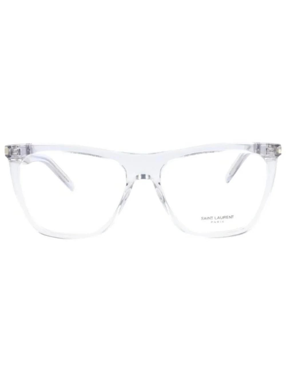 New Saint Laurent Womens Square/Rectangle Grey Grey Transparent Fashion Designer